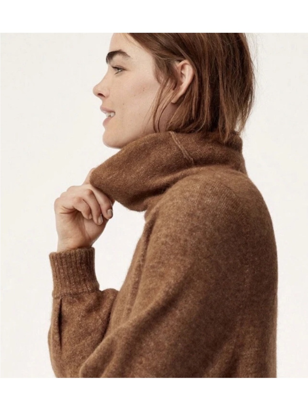 Aritzia The Group Babaton Adichie Sweater brown Size medium alpaca wool